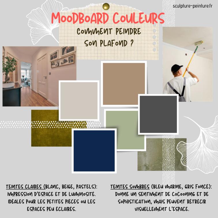 moodboard couleur peinture plafond